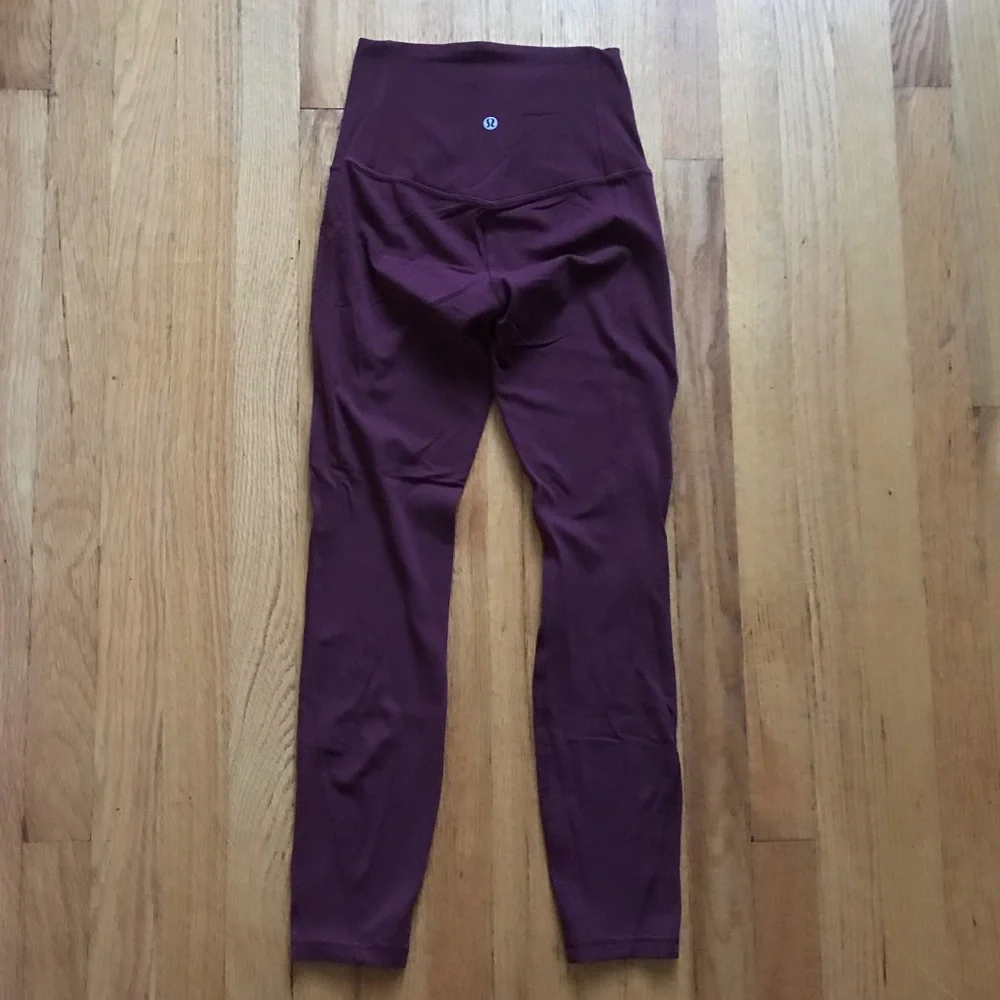 Lululemon Unlimited High Rise Tights Red Merlot 2